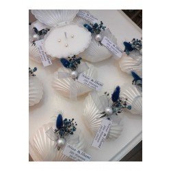 Nikah dağıtmalık hediye İncili İstridye Dağıtmalık Mum Nişan,Kına 1 pakette 25 adet istridye...