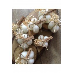 Çiçekli Bubble Mum Hediyelik Bubble Mum Nikah,düğün,nişan,davet,özel Gün Hediyeliği Adet