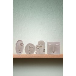 Pinterest 4'lü İskandinav Yüz Biblosu & Ev Dekorasyon