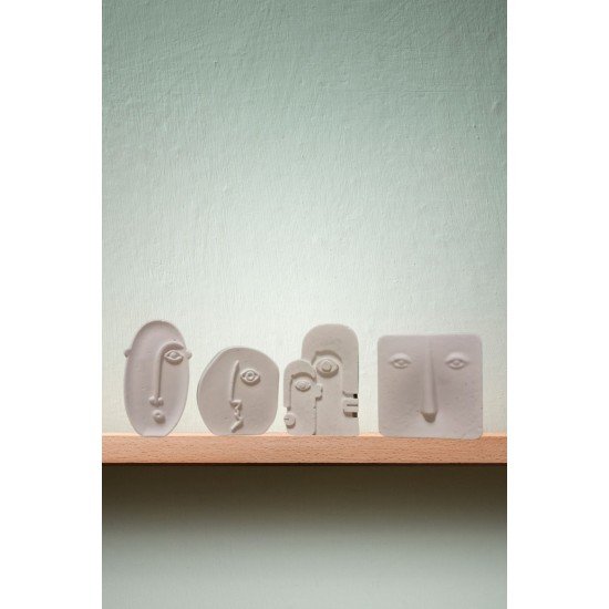 Pinterest 4'lü İskandinav Yüz Biblosu & Ev Dekorasyon