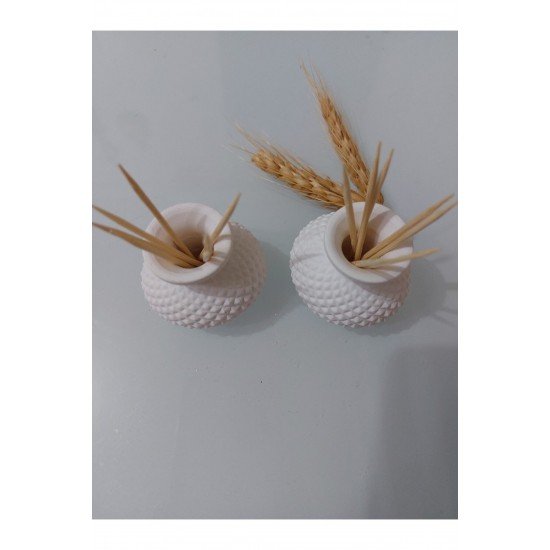 Dekoratif Tombik Vazo Kürdanlık - Tütsülük 2'li Set