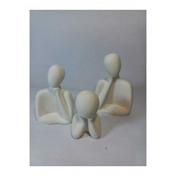 PİNTERESET AİLE 3LÜ BİBLO BEYAZ