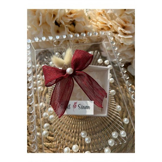 Kutulu Lotus Mum Düğün, Nişan , Söz ,Kına , Mevlüt , Doğum günü , Yılbaşı Hediyelik- 20 adet