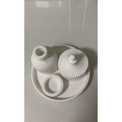 Beyaz Renk Özel Tasarım Kokulu Mum Ve Vazo Aksesuar