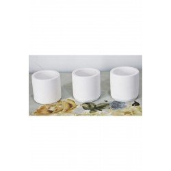 Pinterest Beton Saksı 3 Lü Set Sukulent Beton Kaktus Saksısı Saksi %100 El Yapımı Dekoratif Saksı