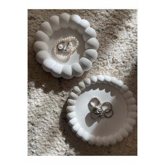 Pinterest Dekoratif Tabak& Kase Set - 2 Adet