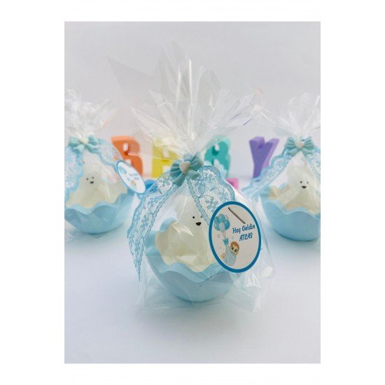 Bebek Hediyelik Ayıcıklı Mum,doğum Günü,diş Buğdayı,kırk Uçurma,baby Shower,kutlama (10 ADET)