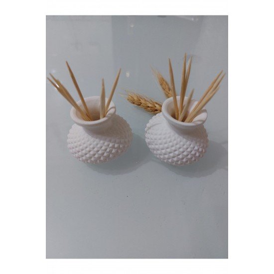 Dekoratif Tombik Vazo Kürdanlık - Tütsülük 2'li Set