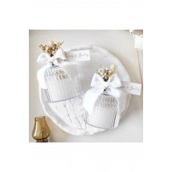 Söz Nişan Özel Tasarım Lüks Mika Kristal Mum 10 Adet