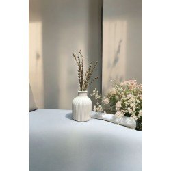 Pinterest Çizgili Tombul Beton Vazo