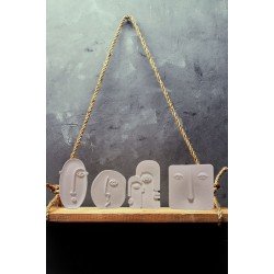 Pinterest 4'lü İskandinav Yüz Biblosu & Ev Dekorasyon