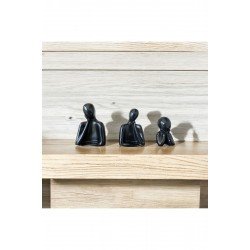 DÜŞÜNEN BİBLO MİNYATÜR AİLE SİYAH