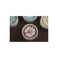 Dekoratif Mum Kapta Papatya Mum Kokulu Mum