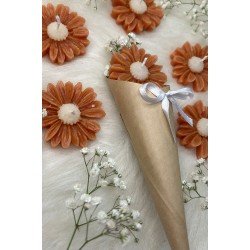 Pinterest Buket Çiçek Desen Dekoratif Mum Söz,nişan,mevlid Hediyelik Buket Mum 50 Adet