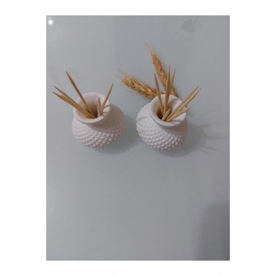 Dekoratif Tombik Vazo Kürdanlık - Tütsülük 2'li Set