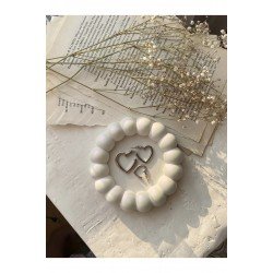 Sedefli Bubble Dekoratif Beton Tabak Bardak Altlığı Takı Tabağı