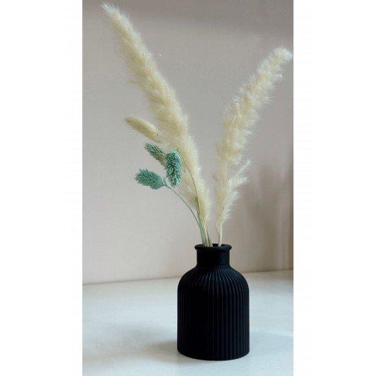 Pinterest Çizgili Dekoratif Siyah Vazo Aksesuar Vazo