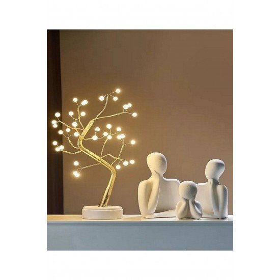 Beyaz Tek Çocuklu Aile Dekoratif Obje Biblo