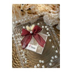 Kutulu Lotus Mum Düğün, Nişan , Söz ,Kına , Mevlüt , Doğum günü , Yılbaşı Hediyelik- 20 adet