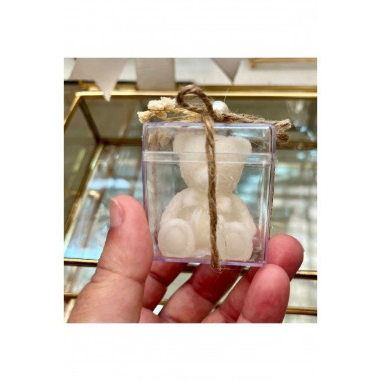 Ayıcık Mum Kına, Söz, Nişan, Nikah, Düğün, Bebek, Babyshower, Doğum Günü Hediyelik 15 adet Kutulu