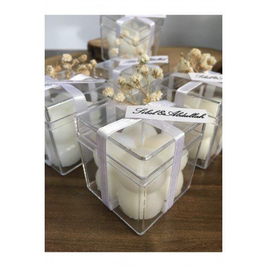 Pinterest Kutulu Bubble Mum Nikah Düğün Nişan Davet Özel Gün Hediyeliği - 10 Adet