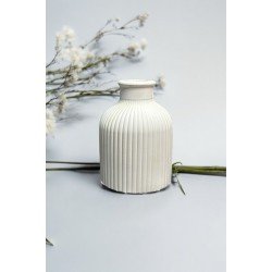 Pinterest Çizgili Tombul Beton Vazo
