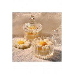 Dekoratif Kutulu Kokulu Papatya Mum