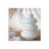 Iskandinav Tarz Minimal Twist Dekoratif Beton Vazo Beyaz