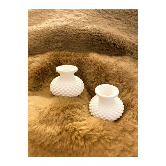 Pinterest 2 Adet 4 Cm Minik Vazo(ÇİÇEKSİZ)ev Salon Aksesuar Dekoratif