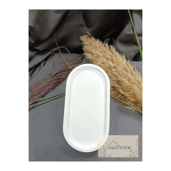 Dekoratif Oval Obje Tabağı