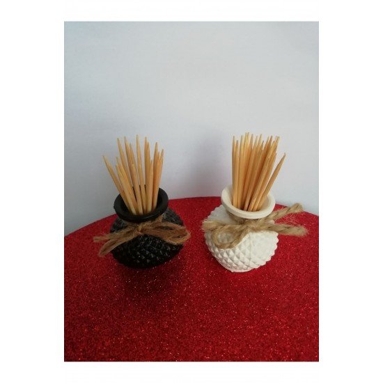 Pinterest Dekoratif Mini Tombik Vazo Kürdanlık 2 Li Obje Biblo