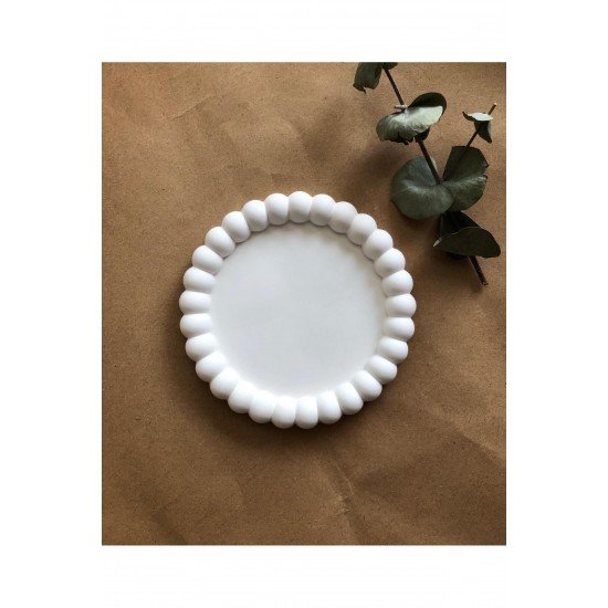 PİNTEREST DEKORATİF TAKI TABAĞI /BUBBLE TABAK /İSKANDİNAV /BALONCUK TABAK /BEYAZ