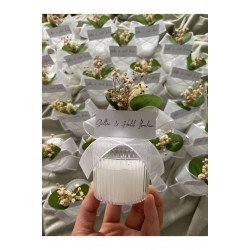 Söz-Nişan Okaliptuslu Mika Şekerlik Mum 50’li Paket