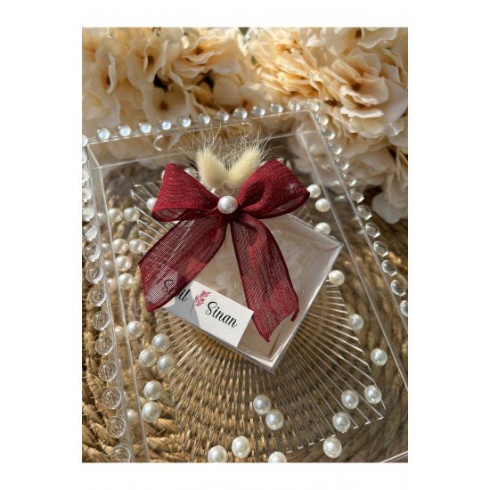 Kutulu Lotus Mum Düğün, Nişan , Söz ,Kına , Mevlüt , Doğum günü , Yılbaşı Hediyelik- 20 adet