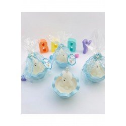 Bebek Hediyelik Ayıcıklı Mum,doğum Günü,diş Buğdayı,kırk Uçurma,baby Shower,kutlama (10 ADET)