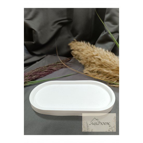 Dekoratif Oval Obje Tabağı