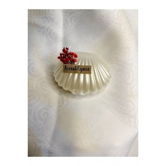 Pinterest İstiridye model 2 (35adet) mum , nişan hediyelik , pinterest model mum, hediyelik mum