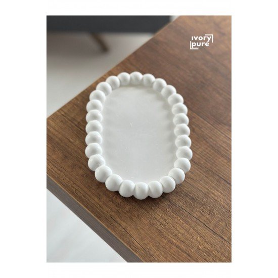 Pinterest Beton Bubble Beyaz Sunumluk Tabak