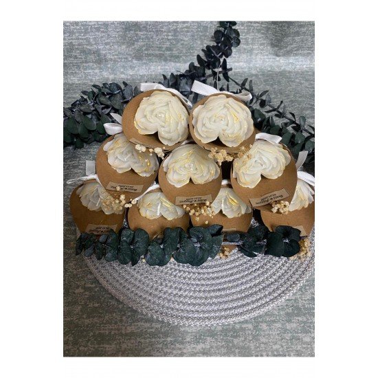 Kişiye Özel 10 adet Nişan kına Düğün Söz Doğum günü ögretmenler günü Kalp Buket Mum hediyelik