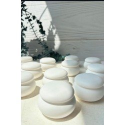 Kişiye Özel Etiketli Yuvarlak Mum – Parafin Mum 20 Adet | Söz Nişan Nikah Bebek Mevlüt Hediyelik