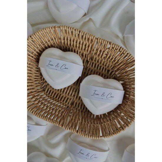 Kalp Şeklinde Taş Mum Hediyelik – Parafin Mum – Söz Nişan Nikah ve Özel Günler İçin (20’li Set)