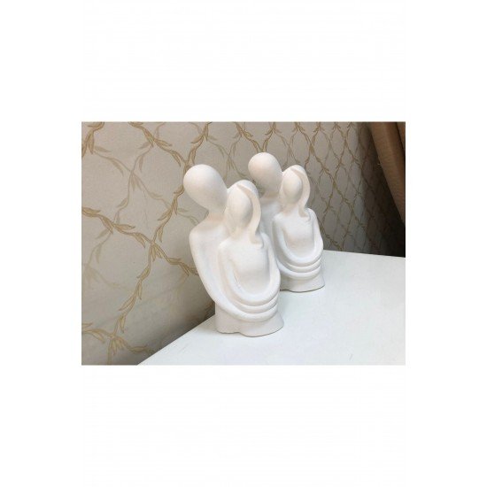 Sevgili Aşıklar Sarılmış Çift Biblo Dekor