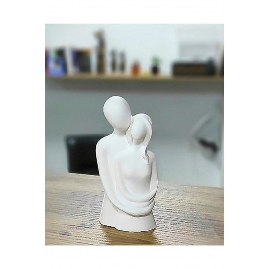 Sevgili Aşıklar Sarılmış Biblo Dekor