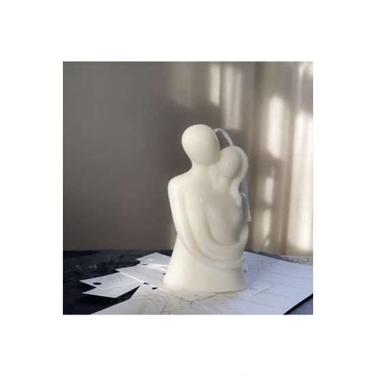 Bernamiofficial Sarılan Çift Mum 2 Adet